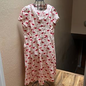 Lindy Bop flamingo dress